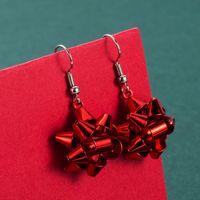 Fashion New Christmas Metal Star Snowflake Earrings Wholesale Nihaojewelry sku image 1