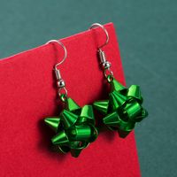 Fashion New Christmas Metal Star Snowflake Earrings Wholesale Nihaojewelry sku image 2
