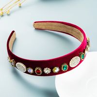 Barocke Geometrische Perle Strass Stirnband Großhandel Nihaojewelry sku image 1