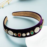 Barocke Geometrische Perle Strass Stirnband Großhandel Nihaojewelry sku image 2