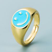 Retro Heart-shaped Copper Gold-plated Opening Ring Wholesale Nihaojewelry sku image 3