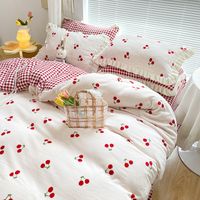 Korean Style Milk Velvet Thickened Double-sided Warm Bedding Set Wholesale Nihaojewelry main image 2