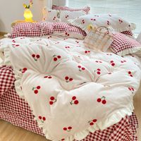 Korean Style Milk Velvet Thickened Double-sided Warm Bedding Set Wholesale Nihaojewelry main image 6