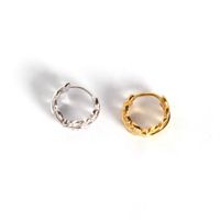 S925 Sterling Silver Olive Leaf Diamond Earrings Wholesale Nihaojewelry main image 5