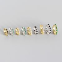 S925 Argent Sterling Diamant Géométrique Clip D'oreille En Gros Bonjour Bijoux main image 3