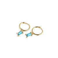 Boucles D&#39;oreilles Rectangulaires Géométriques En Argent Sterling S925 En Gros Nihaojewelry main image 3