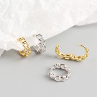 S925 Sterling Silver Hollow Chain Earring Wholesale Nihaojewelry main image 4