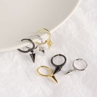 S925 Sterling Silver Geometric Hexagonal Cone-shaped Earrings Wholesale Nihaojewelry main image 5