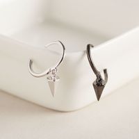 S925 Sterling Silver Geometric Hexagonal Cone-shaped Earrings Wholesale Nihaojewelry main image 4