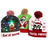 New Luminous Knitted Christmas Hat Wholesale Nihaojewelry main image 3