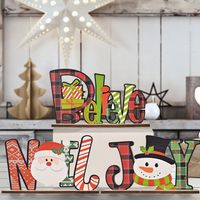 Christmas Wooden Letter Desktop Ornaments Wholesale Nihaojewelry main image 2