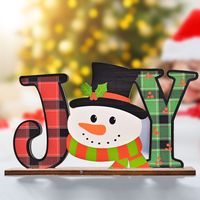 Christmas Wooden Letter Desktop Ornaments Wholesale Nihaojewelry main image 4