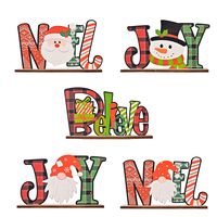 Christmas Wooden Letter Desktop Ornaments Wholesale Nihaojewelry main image 3