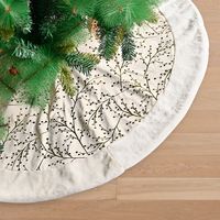 Christmas 122cm Flower Pattern Plush Tree Skirt Decoration Wholesale Nihaojewelry main image 1
