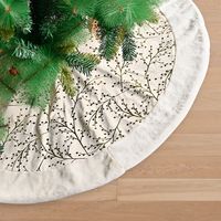 Christmas 122cm Flower Pattern Plush Tree Skirt Decoration Wholesale Nihaojewelry main image 2