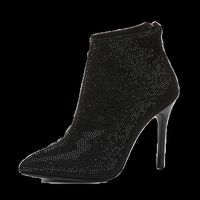 Mode Strass Spitze Zehe Stiletto Schwarze Kurze Stiefel Großhandel Nihaojewelry main image 3