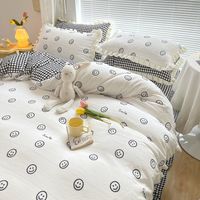 Korean Style Milk Velvet Thickened Double-sided Warm Bedding Set Wholesale Nihaojewelry sku image 9