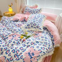 Korean Style Milk Velvet Thickened Double-sided Warm Bedding Set Wholesale Nihaojewelry sku image 40