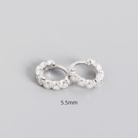S925 Sterling Silver Geometric Diamond Ear Clip Wholesale Hello Jewelry sku image 1