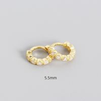 S925 Sterling Silver Geometric Diamond Ear Clip Wholesale Hello Jewelry sku image 2