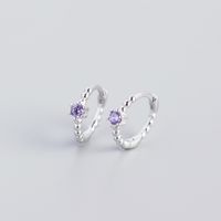 S925 Argent Sterling Perles Rondes Diamants Boucle D'oreille En Gros Nihaojewelry sku image 3