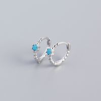 S925 Argent Sterling Perles Rondes Diamants Boucle D'oreille En Gros Nihaojewelry sku image 19