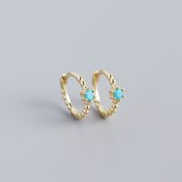 S925 Argent Sterling Perles Rondes Diamants Boucle D'oreille En Gros Nihaojewelry sku image 6