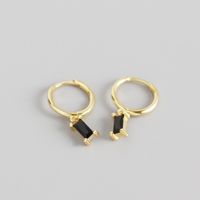 Boucles D&#39;oreilles Rectangulaires Géométriques En Argent Sterling S925 En Gros Nihaojewelry sku image 4