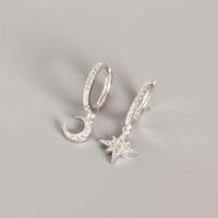 S925 Sterling Silver Asymmetric Earrings Wholesale Nihaojewelry sku image 1