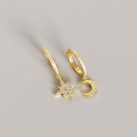Boucles D&#39;oreilles Asymétriques En Argent Sterling S925 En Gros Nihaojewelry sku image 2