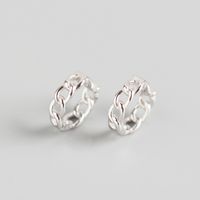 S925 Sterling Silver Hollow Chain Earring Wholesale Nihaojewelry sku image 1