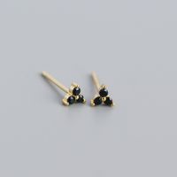 Boucles D&#39;oreilles Diamants Trèfle Géométrique En Argent Sterling S925 En Gros Nihaojewelry sku image 12