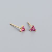 Boucles D&#39;oreilles Diamants Trèfle Géométrique En Argent Sterling S925 En Gros Nihaojewelry sku image 7