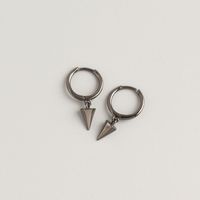 S925 Sterling Silver Geometric Hexagonal Cone-shaped Earrings Wholesale Nihaojewelry sku image 2