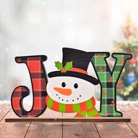 Christmas Wooden Letter Desktop Ornaments Wholesale Nihaojewelry sku image 2