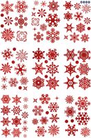 New Htjd2303 Snowflake Gold-sprinkling Christmas Glass Window Commercial Wall Decoration Electrostatic Wall Stickers sku image 3
