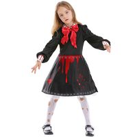 Halloween Party Horror Cursed Doll Children's Print Dress Wholesale Nihaojewelry main image 6