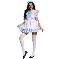 Wholesale Halloween Cosplay Cat Claw Pink Blue Maid Short Skirt Set Nihaojewelry main image 3