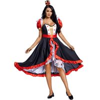 Wholesale Halloween Cosplay Red Poker Card Printing Queen Dress Nihaojewelry main image 6