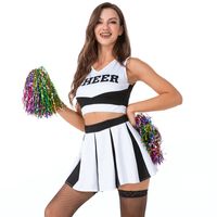 Großhandel Schwarz Weiß Cheerleading Uniform Anzug Nihaojewelry sku image 1