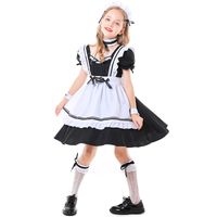 Children Vintage Black White Bows Dress Wholesale Nihaojewelry sku image 1