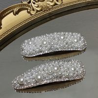 Korean Water Drop Rhinestone Pearl Hairpin Wholesale Nihaojewelry main image 1