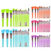 Fashion Fluorescent Color Makeup Brush Set Wholesale Nihaojewelry main image 6