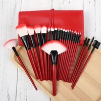 Fashion Solid Color Handle Makeup Brush Set Portable Storage Bag Wholesale Nihaojewelry main image 3