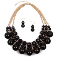 Occident And The United States Beads  Necklace (black)  Nhct0034-black sku image 2