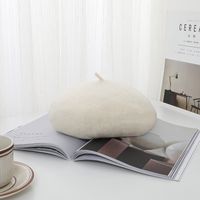Women's Simple Style Solid Color Eaveless Beret Hat sku image 3