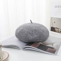 Women's Simple Style Solid Color Eaveless Beret Hat sku image 13