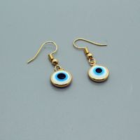 Retro White Blue Devil's Eyes Ear Hooks Wholesale Nihaojewelry main image 1