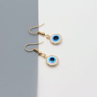 Retro White Blue Devil's Eyes Ear Hooks Wholesale Nihaojewelry main image 3