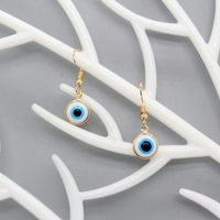 Retro White Blue Devil's Eyes Ear Hooks Wholesale Nihaojewelry main image 5